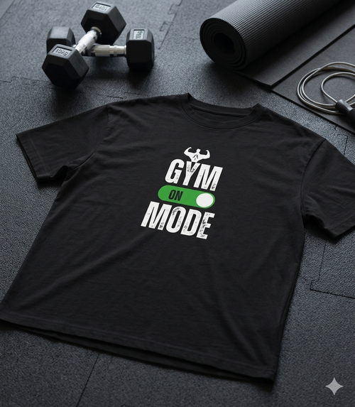 GYM MODE ON...Gym T-Shirt | Acid Wash Fitness Tee | Workout Motivation Shirt